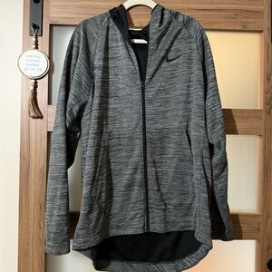 Nike Women's Heather Gray Full-Zip Hooded Jacket